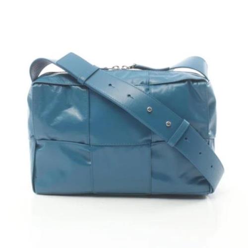 Bottega Veneta Vintage Pre-owned Laeder axelremsvskor Blue, Dam