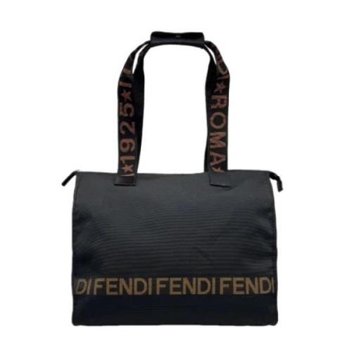 Fendi Vintage Pre-owned Canvas fendi-vskor Black, Dam