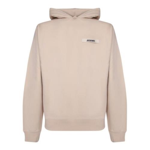 Jacquemus Beige Sweatshirt Stilren Bekväm Aw24 Beige, Herr