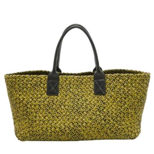 Bottega Veneta Vintage Pre-owned Tyg totevskor Green, Dam