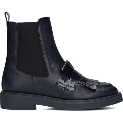 Hispanitas Blå Läder Chelsea Boots Blue, Dam