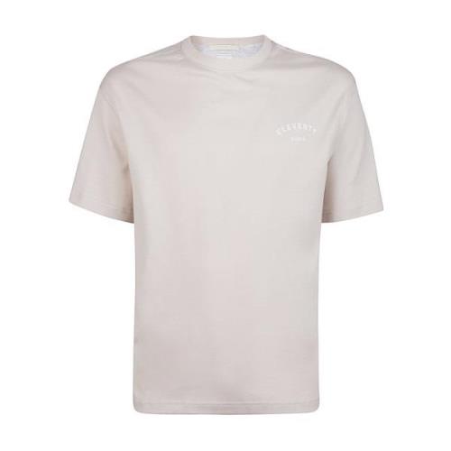 Eleventy Bomull Jersey Rund Hals T-shirt White, Herr