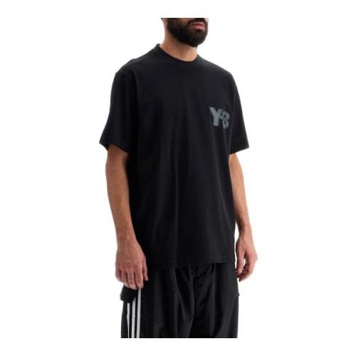 Y-3 T-shirt med logotryck Black, Herr