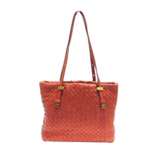 Bottega Veneta Vintage Pre-owned Laeder handvskor Orange, Dam