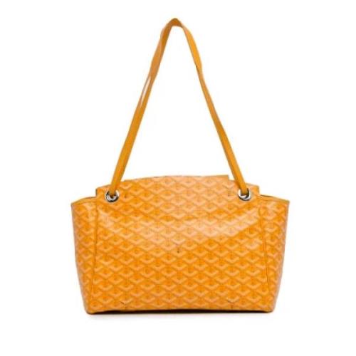 Goyard Vintage Pre-owned Tyg axelremsvskor Yellow, Dam