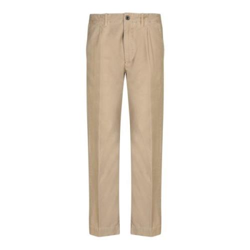 Incotex Premium Bomull Chino Byxor Beige, Herr