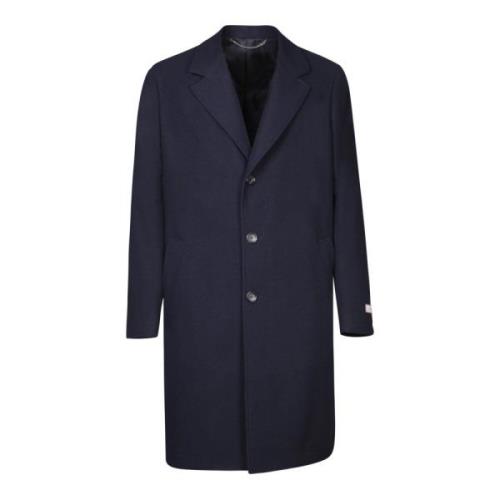 Canali Blå Elegant Kappa Aw24 Blue, Herr