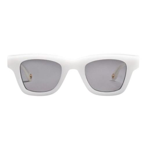 Jacquemus Snygga Nocio Solglasögon White, Unisex