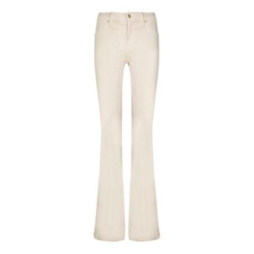 7 For All Mankind Vita Jeans för Kvinnor Aw24 Beige, Dam