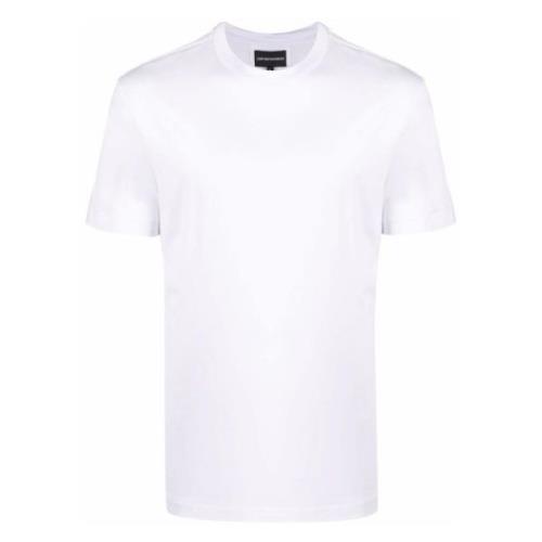 Emporio Armani Lyocell Bomull T-shirt, Designers kod 8N1Te81Juvz White...