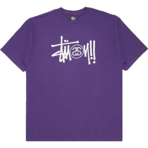 Stüssy Grundläggande Logo Lila Tee Purple, Herr