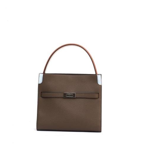 Tory Burch Vilda svampar axelväska Aw24 Brown, Dam