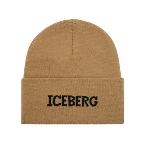 Iceberg Stickad mössa Beige, Herr