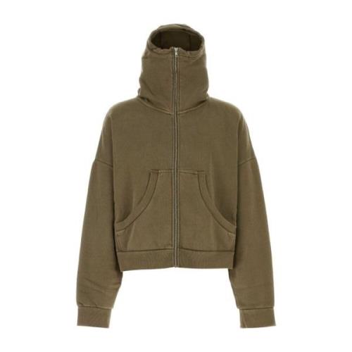 Entire Studios Oversize Army Green Bomulls Sweatshirt Green, Herr