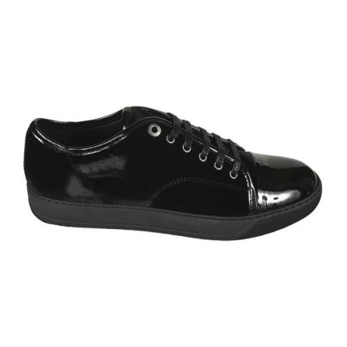 Lanvin Svarta Sneakers Stiliga Avslappnade Skor Black, Herr