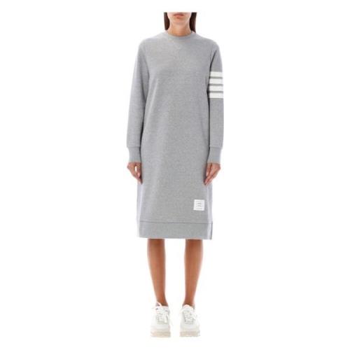 Thom Browne Elegant Lt Grey Sweater Klänning Aw24 Gray, Dam