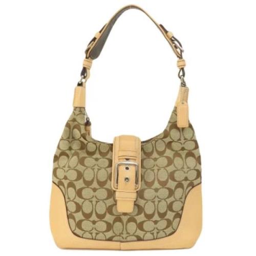 Coach Pre-owned Pre-owned Canvas axelremsvskor Brown, Dam