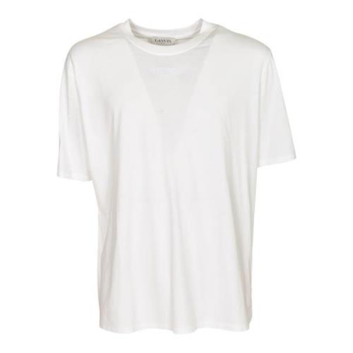 Lanvin Stiliga T-shirts och Polos White, Herr