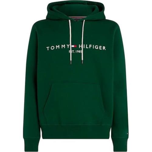 Tommy Hilfiger Grön Tröja Bomull/Polyester Blandning Regular Fit Green...