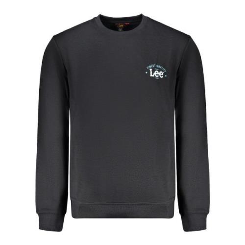 Lee Svart Herr Sweatshirt Långärmad Logo Black, Herr