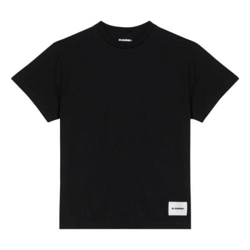 Jil Sander Kortärmad rund hals T-shirt Black, Herr