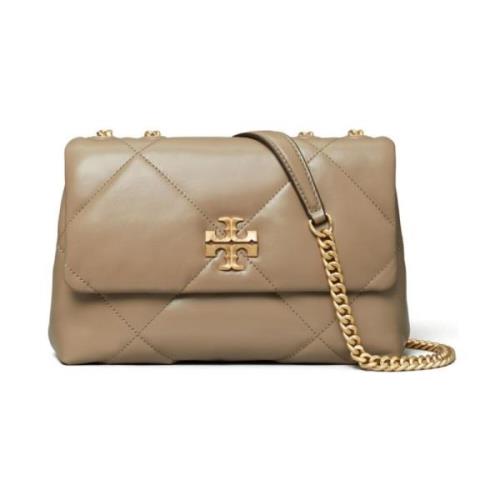 Tory Burch Diamantquiltad läder axelväska Pink, Dam