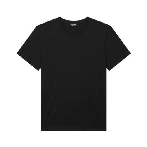 Dondup Svart Bomull Jersey T-shirt Black, Herr