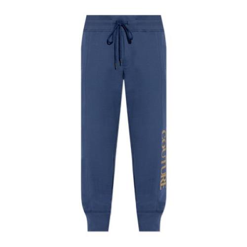 Versace Jeans Couture Sweatpants med tryckt logotyp Blue, Herr