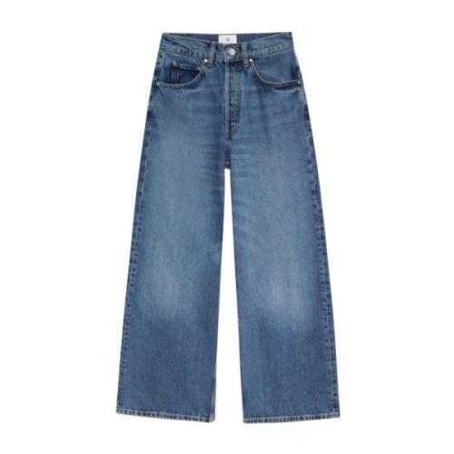 Anine Bing Tvättad Blå Rick Denim Jeans Blue, Dam