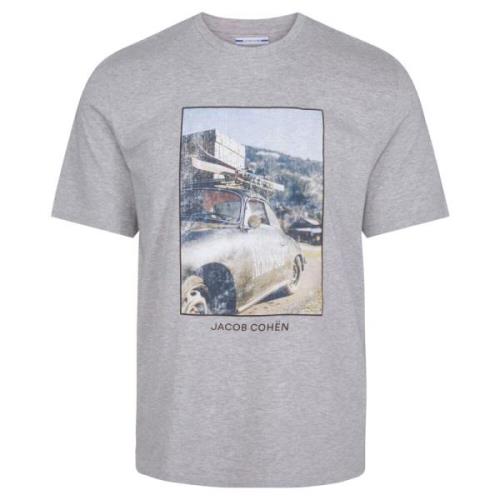 Jacob Cohën Vintage Porsche Print T-Shirt Gray, Herr