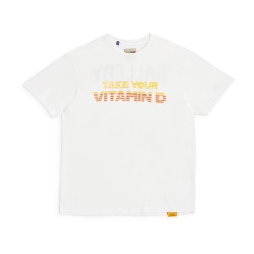 Gallery Dept. Vitamin D Tee 'Vit' 1970-talsstil White, Herr