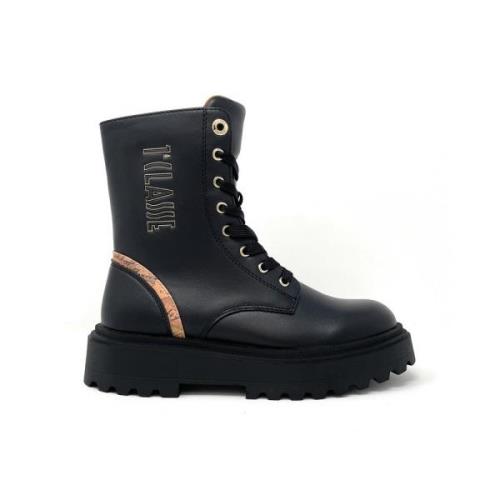 Alviero Martini 1a Classe Geo Infoga Logotyp Ankelboots Svart Black, D...