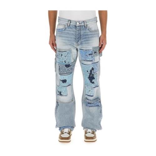 Amiri Klassiska Carpenter Jeans Regular Fit 100% Bomull Blue, Herr