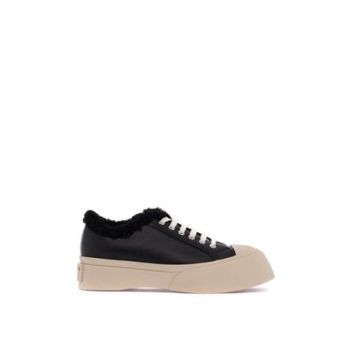 Marni Sherpa-fodrad Sneaker med Pälsfoder Black, Dam