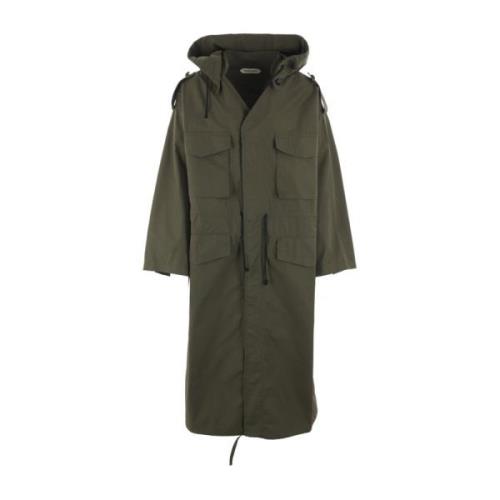 Namacheko Oversize Grön Bomull Parka Kappa Green, Herr