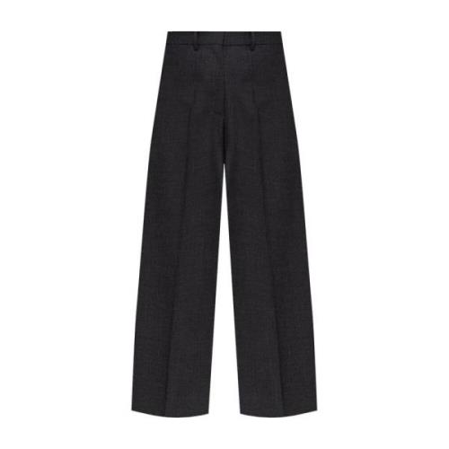 Givenchy Grå Ull Wide Leg Byxor Gray, Dam