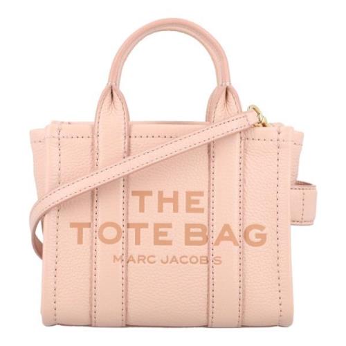 Marc Jacobs Mini Läder Crossbody Tote Väska Pink, Dam