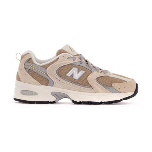 New Balance Sneakers i mesh och läder Beige, Dam