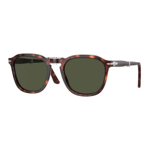 Persol Stiliga Unisex Solglasögon med Acetatram Brown, Herr