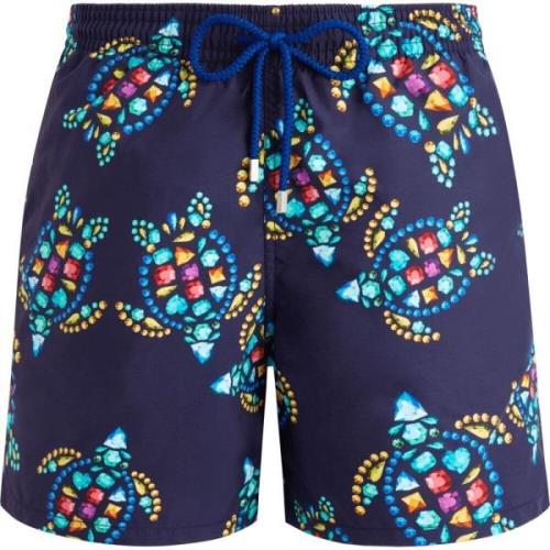 Vilebrequin Vendôme Turtles Badshorts för Herrar Blue, Herr