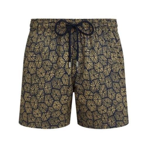 Vilebrequin Korta Carapaces Stretch Badshorts för Herrar Multicolor, H...