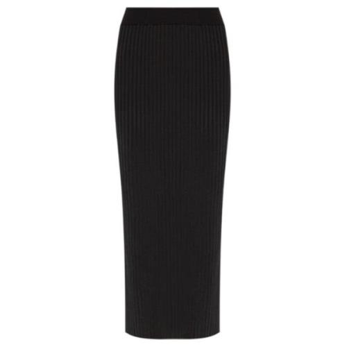 Jil Sander Svart A-Linje Kjol Black, Dam