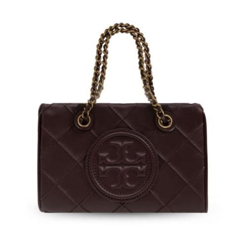 Tory Burch Bordeaux Diamantquiltad Läder Väska Red, Dam