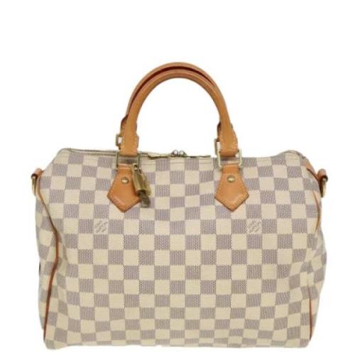 Louis Vuitton Vintage Pre-owned Canvas handvskor White, Dam