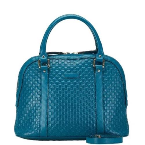 Gucci Vintage Pre-owned Laeder gucci-vskor Blue, Dam