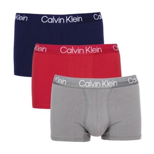 Calvin Klein Multifärgad Stretch Bomullsboxerspaket Multicolor, Herr