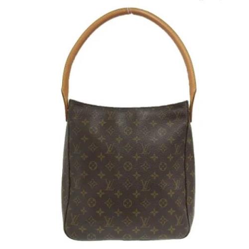 Louis Vuitton Vintage Pre-owned Canvas handvskor Brown, Dam