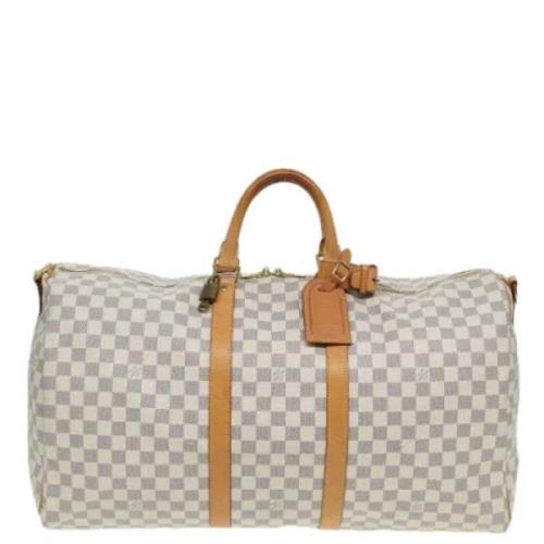 Louis Vuitton Vintage Pre-owned Canvas handvskor White, Dam