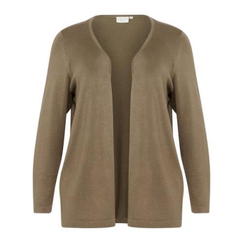 Kaffe Curve Brun Öppen Cardigan Kcfarsia Stil Brown, Dam