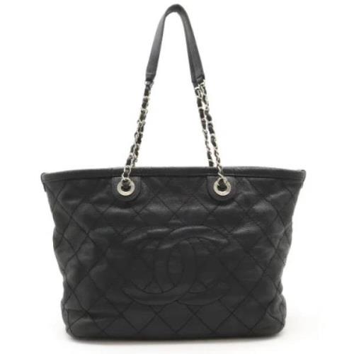 Chanel Vintage Pre-owned Laeder totevskor Black, Dam